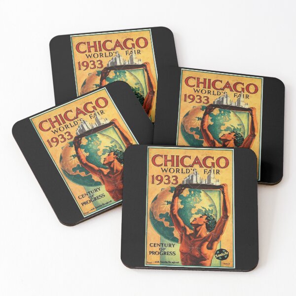 Item preview, Vintage 1933 Chicago World's Fair Poster designed and sold by elizdesigns.