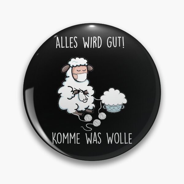 Artikelvorschau, Schaf Komme Was Wolle Spruch Stricken Häkeln Mundschutz entworfen und verkauft von Lenny Stahl.