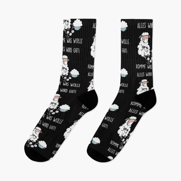 Item preview, Sheep come what wool saying knitting crochet mouthguard designed and sold by Lenny Stahl.