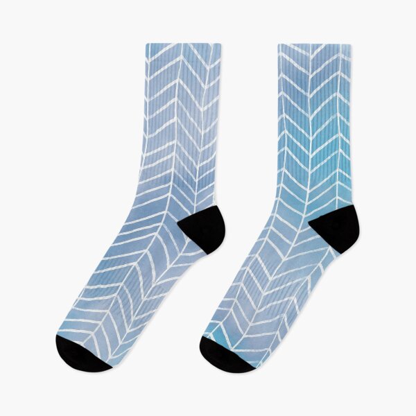 Item preview, Blue Watercolor Herringbone Pattern (blue/white) designed and sold by Design Minds Boutique.