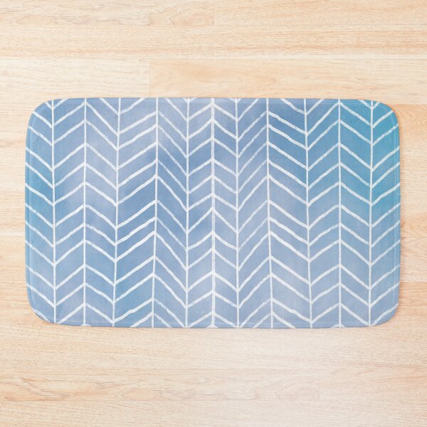 Item preview, Blue Watercolor Herringbone Pattern (blue/white) designed and sold by Design Minds Boutique.