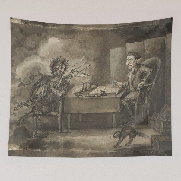Item preview, The devil and the bookmaker designed and sold by Vintage Designs +.