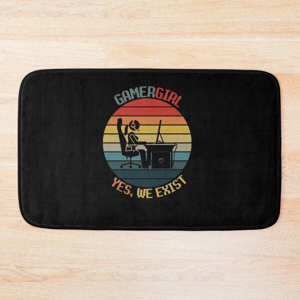Item preview, GamerGirl - Yes, we exist , Retro Vintage Online Gamer Sunset design designed and sold by Xeuno.