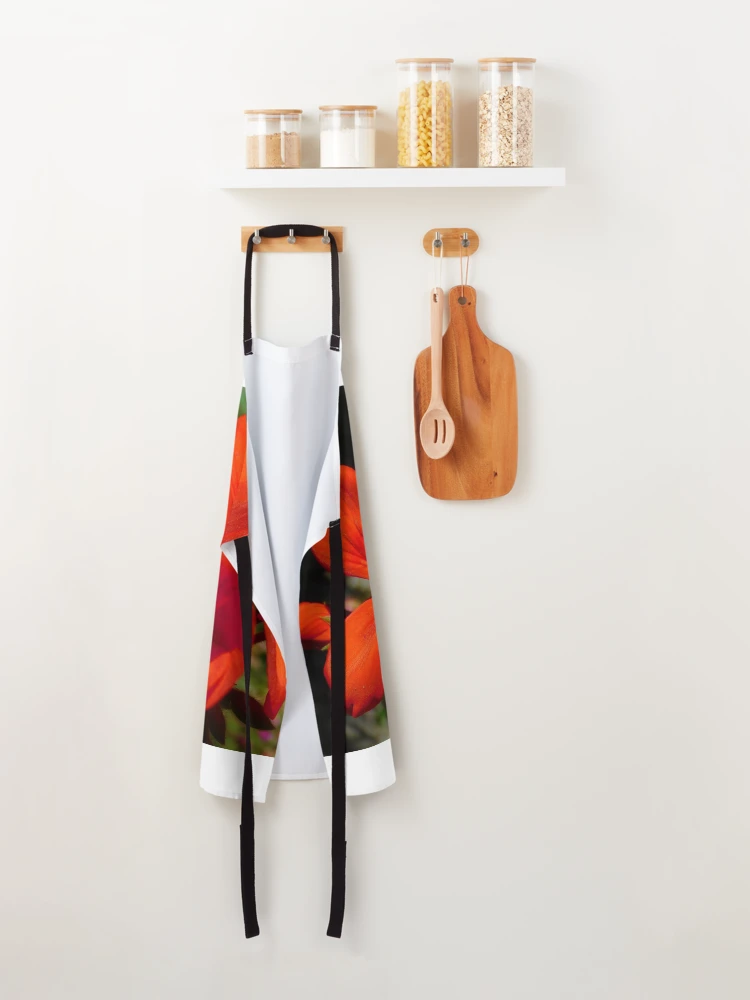 Thumbnail 2 of 6, Apron, Red Geranium designed and sold by AbnormalLoad.