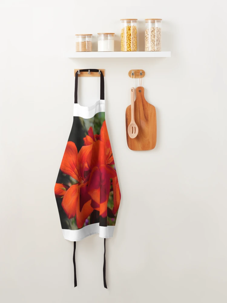 Thumbnail 4 of 6, Apron, Red Geranium designed and sold by AbnormalLoad.