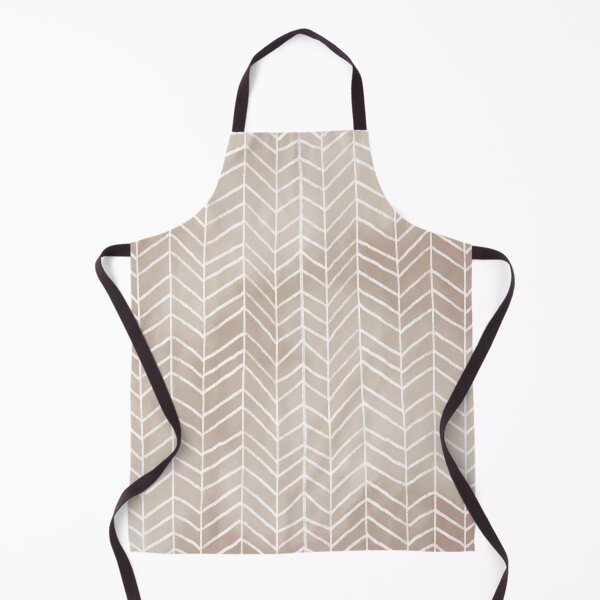 Item preview, Tan Watercolor Herringbone Pattern (tan/white) designed and sold by Design Minds Boutique.