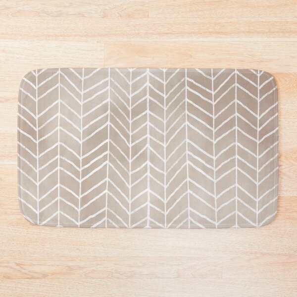 Item preview, Tan Watercolor Herringbone Pattern (tan/white) designed and sold by Design Minds Boutique.