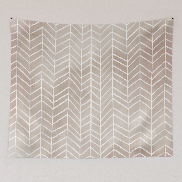 Item preview, Tan Watercolor Herringbone Pattern (tan/white) designed and sold by Design Minds Boutique.