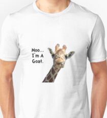 Camiseta unisex Moo Giraffe Cabra