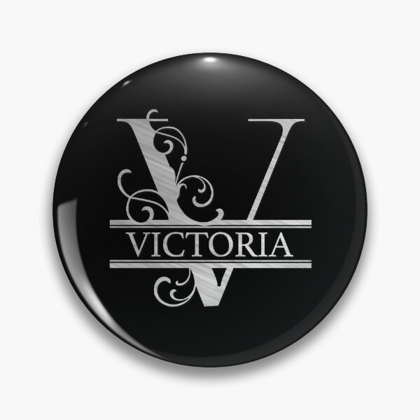 Item preview, Victoria Name - Silver Metallic Style  Monogram Letter V The Victoria Name Gift For Victoria designed and sold by JoleneHarty.
