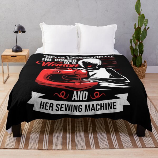 Item preview, Never Underestimate The Power Of A Woman With A Sewing Machine designed and sold by Charles Brian.