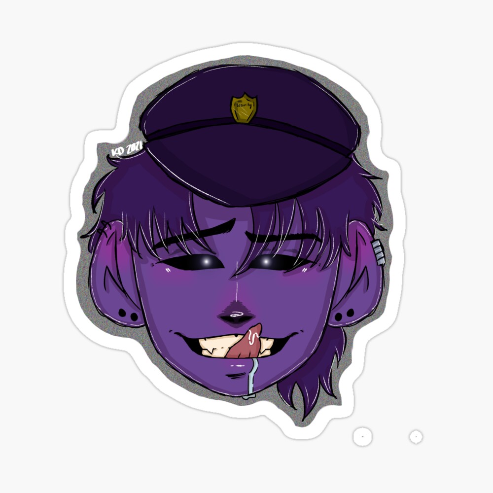 William Afton, or Purple Guy, from “Five Nights at Freddys” Sticker for  Sale by chunkybiscuit | Redbubble