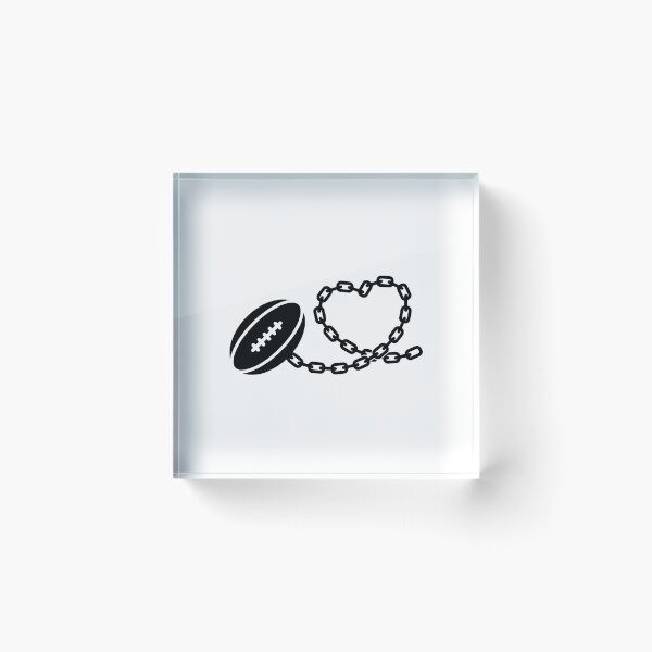 Item preview, Rugby on a chain in heart shape designed and sold by 22ndbrand.
