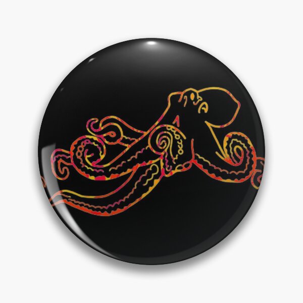 Item preview, Orange and Red Ombre Octopus designed and sold by HandsoffMyWorks.