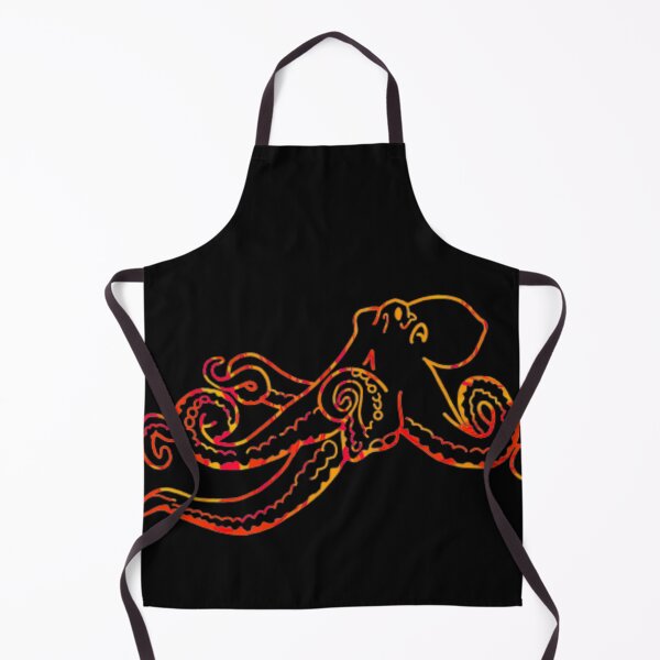 Item preview, Orange and Red Ombre Octopus designed and sold by HandsoffMyWorks.