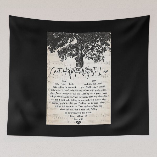 Item preview, Elvis Presley - Can't Help Falling In Love Lyrics Lovers designed and sold by MagicatcoArt.