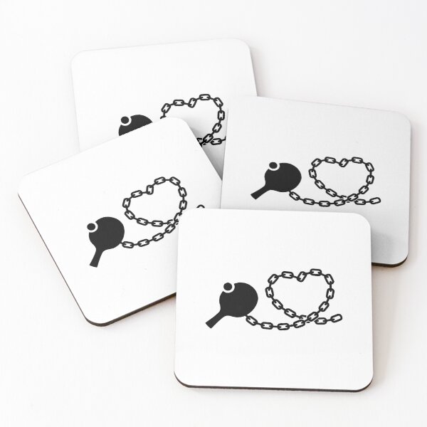 Item preview, Table tennis bat on a chain in heart shape designed and sold by 22ndbrand.