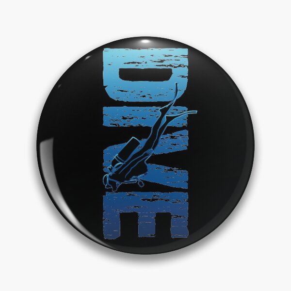 Item preview, Dive - Vertical Text Scuba Diver designed and sold by TheInkElephant.