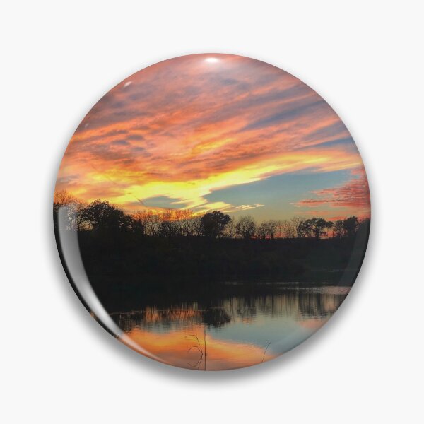 Item preview, Pink Sunset on the Lake Reflection designed and sold by Zurickdesigns.
