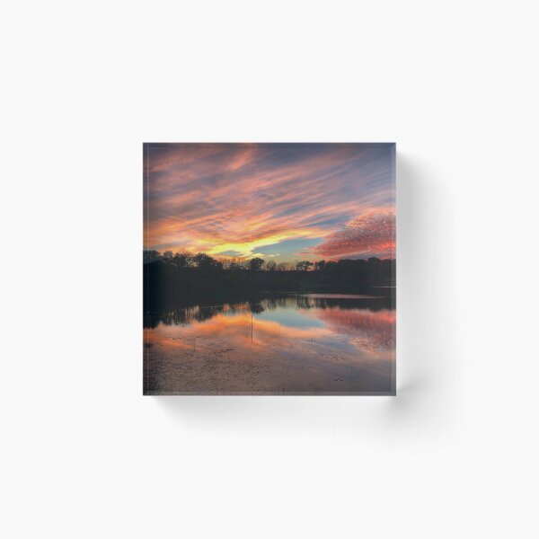 Item preview, Pink Sunset on the Lake Reflection designed and sold by Zurickdesigns.