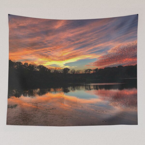 Item preview, Pink Sunset on the Lake Reflection designed and sold by Zurickdesigns.
