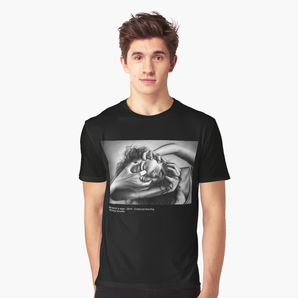 Death of an ego (Charcoal drawing) Graphic T-Shirt