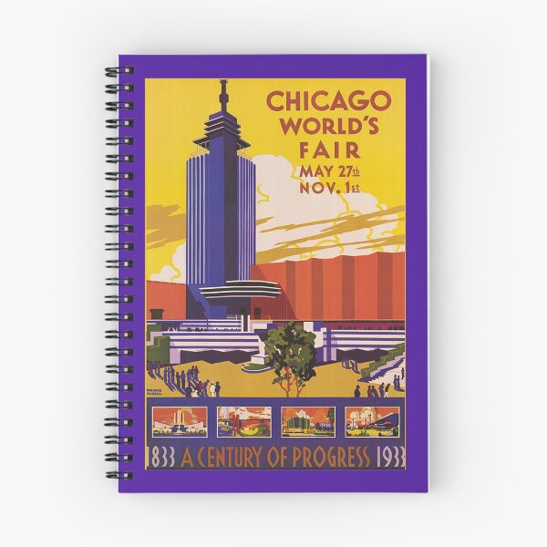 Item preview, Vintage 1933 Chicago World's Fair Poster designed and sold by elizdesigns.