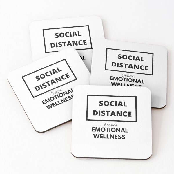 Item preview, Social Distancing and Covid Awareness Message designed and sold by StikEmUp Stickers .