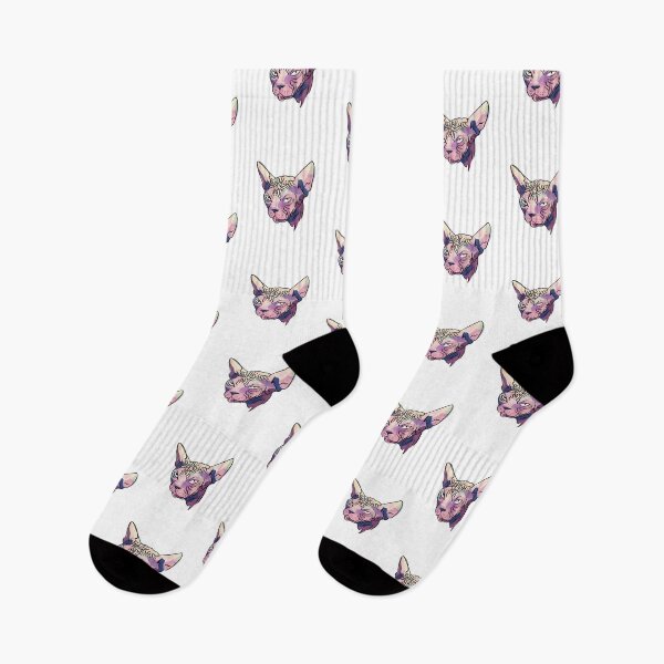 Item preview, Grumpy Sphynx Cat - Funny Wrinkly Naked Kitty - Colorful Painterly Fauvism Style - Pet Portrait designed and sold by AnanasArt.