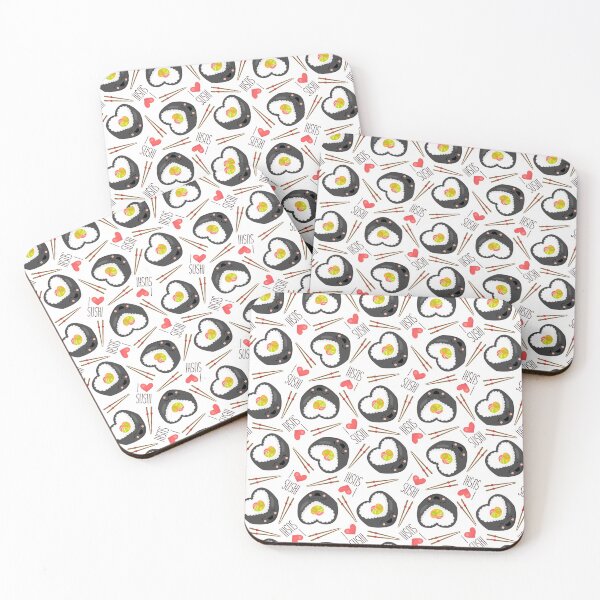 Item preview, Cute Kawaii Heart Sushi I Love Sushi Pattern Gifts designed and sold by MiscelChr.