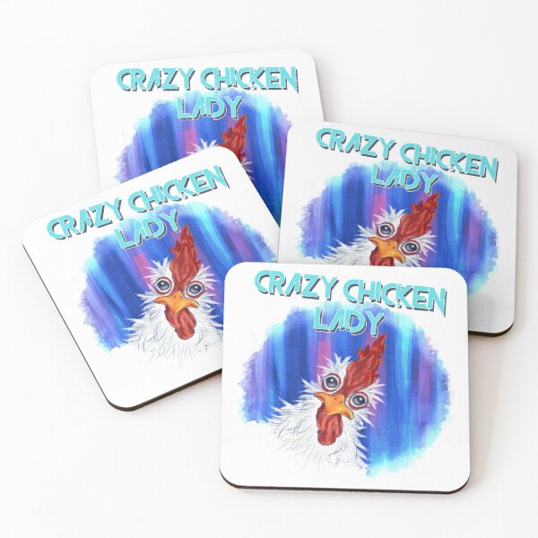 Item preview, Crazy Chicken Lady designed and sold by LollyBeeArt.