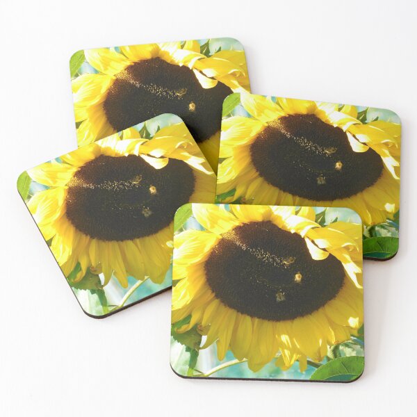 Item preview, Happy Sunflower with Bees designed and sold by AbnormalLoad.