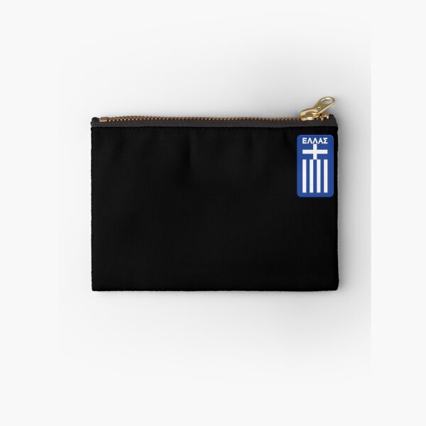 Item preview, Hellas (in Greek) - Greek Flag Crest Sports Emblem designed and sold by Happy Puppy Print On Demand.