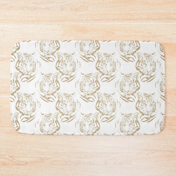 Item preview, Gold Tiger Print White Design designed and sold by NdesignTrend.
