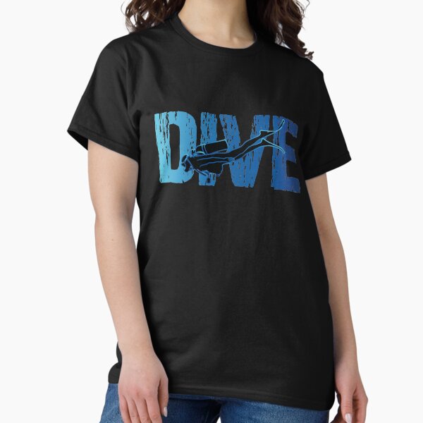 Item preview, Dive - Horizontal Text Scuba Diver designed and sold by TheInkElephant.