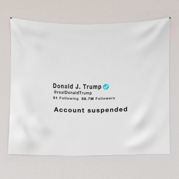 Item preview, Trump account suspended designed and sold by IgaBarClay.