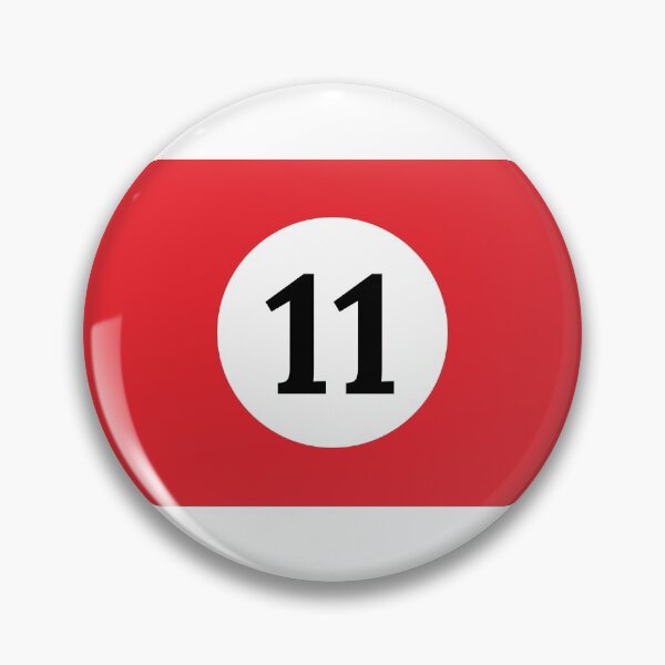 Item preview, Billiard 11 Ball Red Stripes  designed and sold by Taumaturgo.