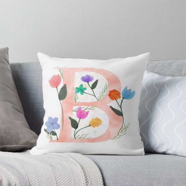 Item preview, B Watercolor Flowers designed and sold by Em0523.