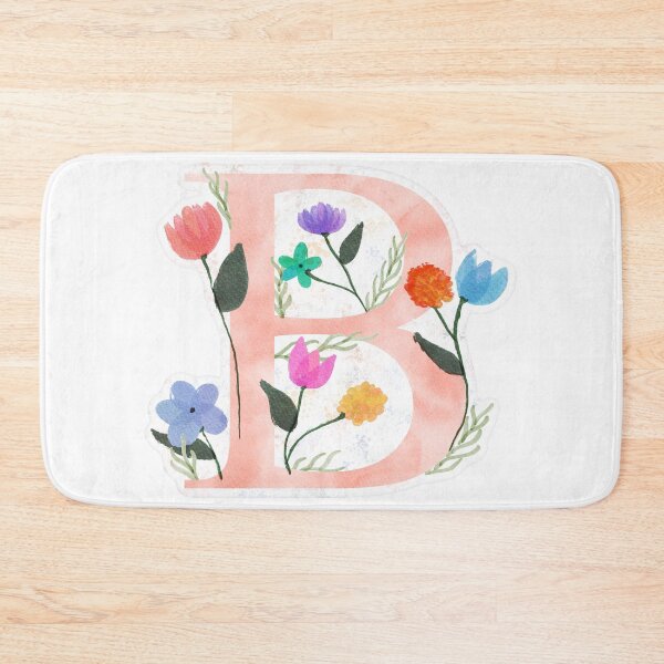 Item preview, B Watercolor Flowers designed and sold by Em0523.