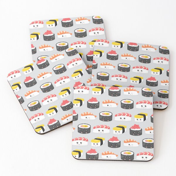 Item preview, Cute Kawaii Sushi Ikura Pattern Gifts designed and sold by MiscelChr.