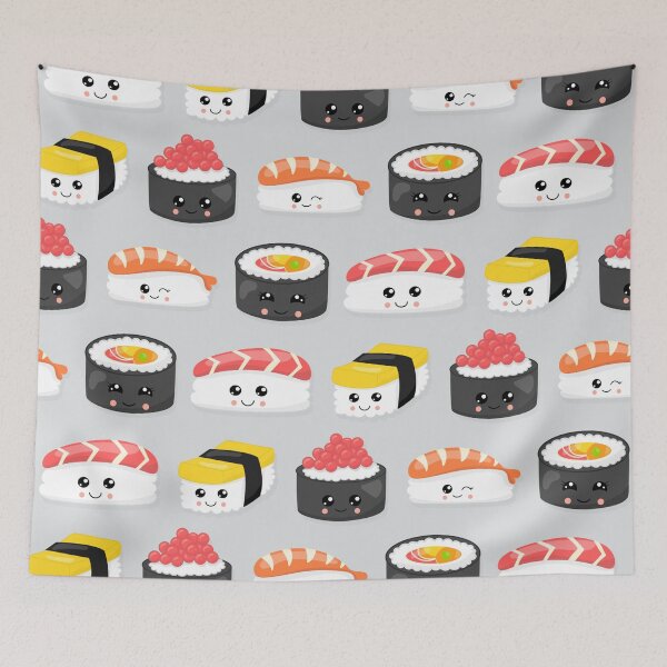Item preview, Cute Kawaii Sushi Ikura Pattern Gifts designed and sold by MiscelChr.
