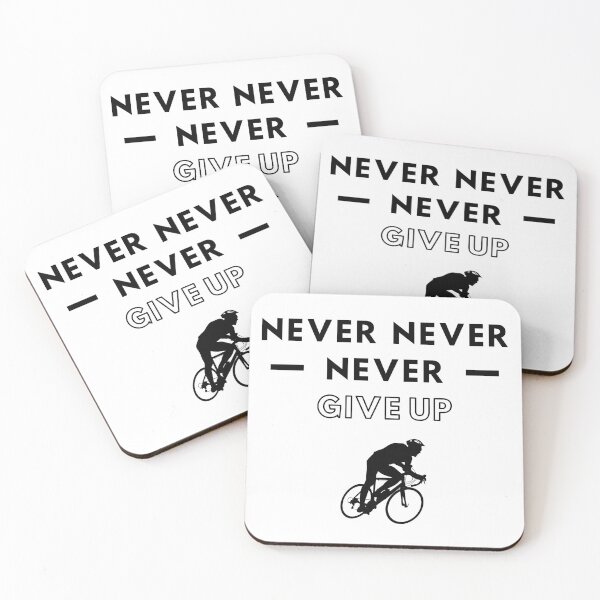 Item preview, Cycling: Never never never give up designed and sold by TheGreenGoat.