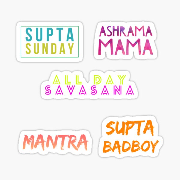 Do More Yoga sticker pack