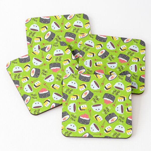 Item preview, Cute Kawaii Sushi Pattern You Maki Miso You Make Me So Happy Gifts designed and sold by MiscelChr.