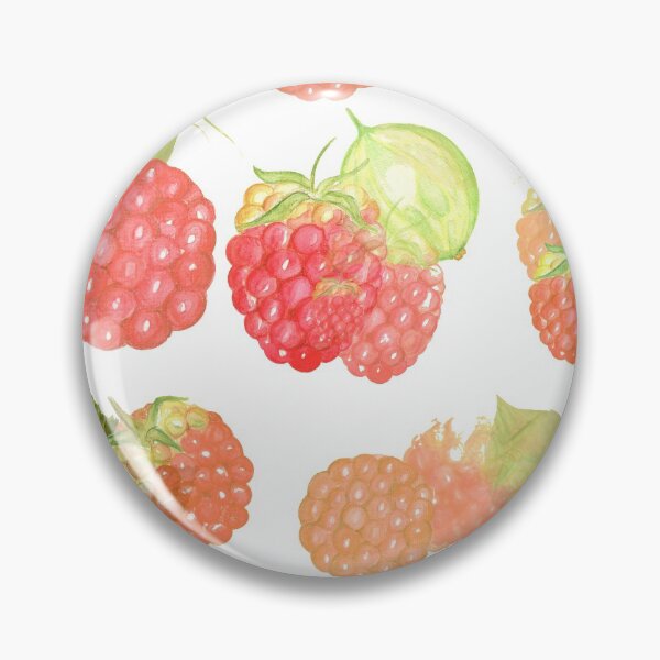 Item preview, Raspberries - vintage summer berries - dessert berry designed and sold by Fruitsome.