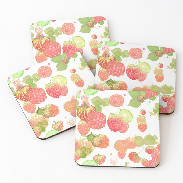 Item preview, Raspberries - vintage summer berries - dessert berry designed and sold by Fruitsome.