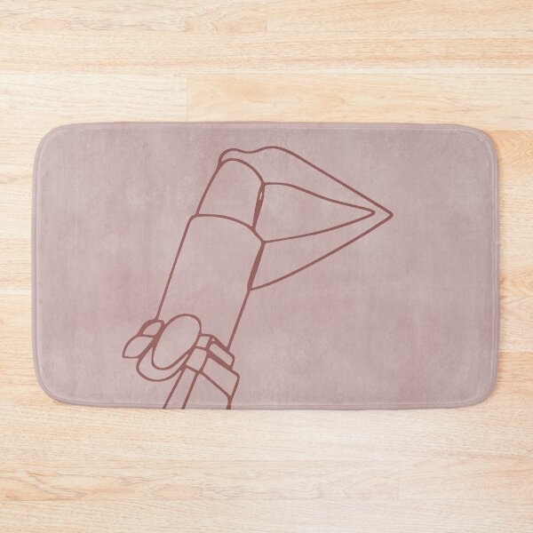 Item preview, One Line Art Woman Lipstick Light Mauve designed and sold by cannevas.