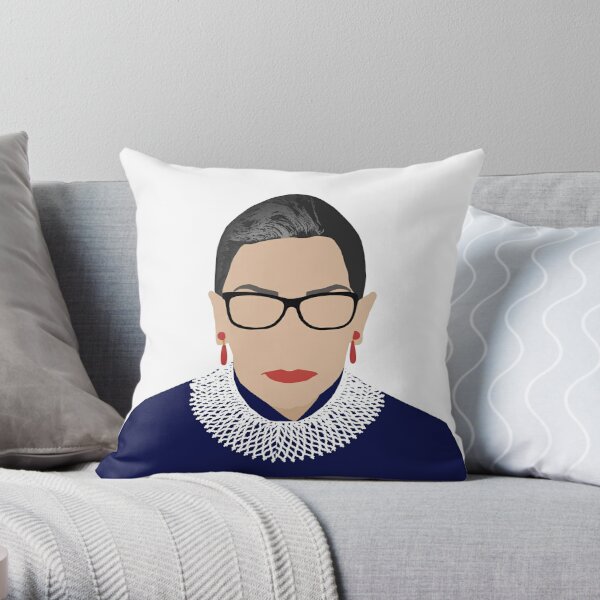 RUTH BADER GINSBURG Feminist Icon RBG Memes Ruth Bader Ginsburg The Decision to Have A Child RBG Meme Throw Pillow 18x18 Multicolor 
