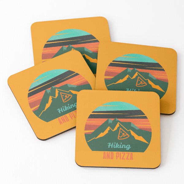 Item preview, HIKING AND PIZZA designed and sold by Graykat.