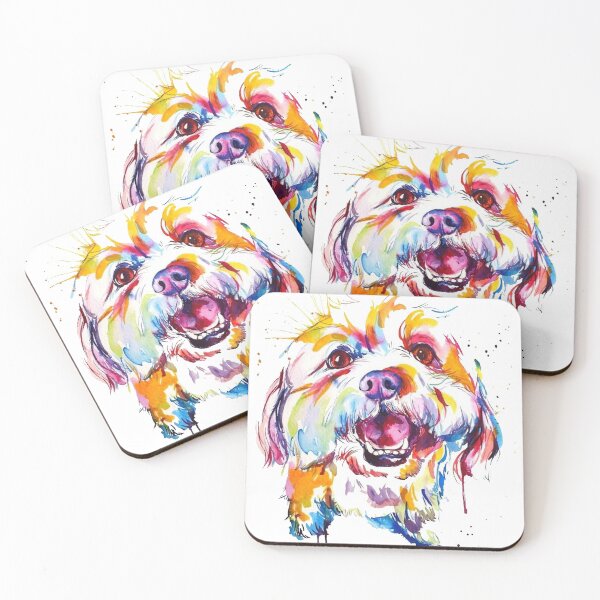 Item preview, Acrylic Painted Happy Dog designed and sold by TopMerchz.